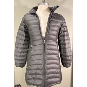 Patagonia Fiona Parka 800 Fill Down Gray Puffer Womens Lightweight Sz Small